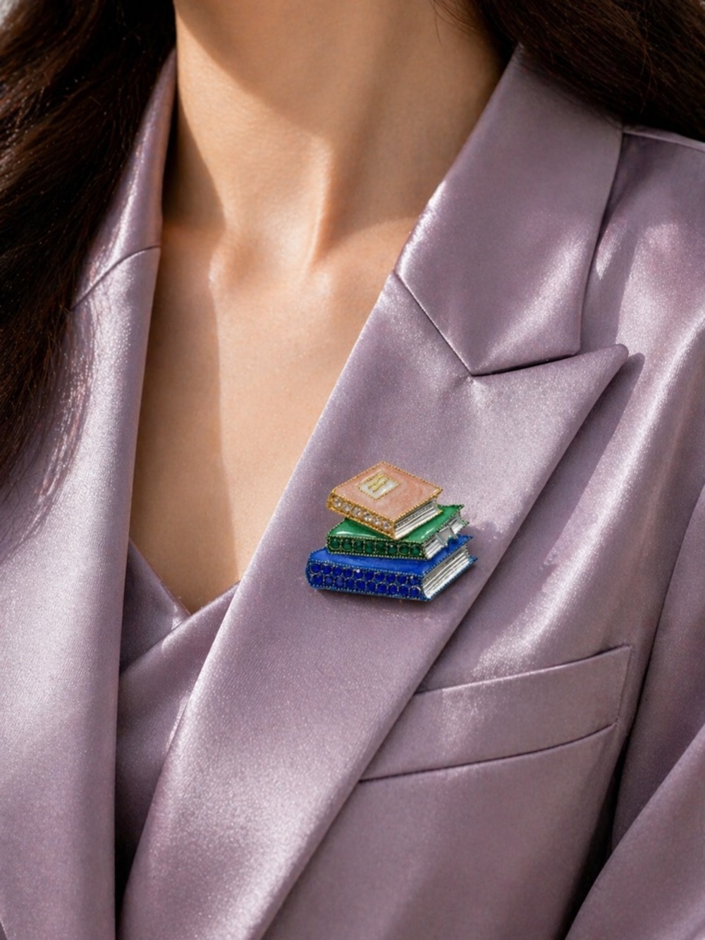 Aesthetic Books Cute Reader Brooch